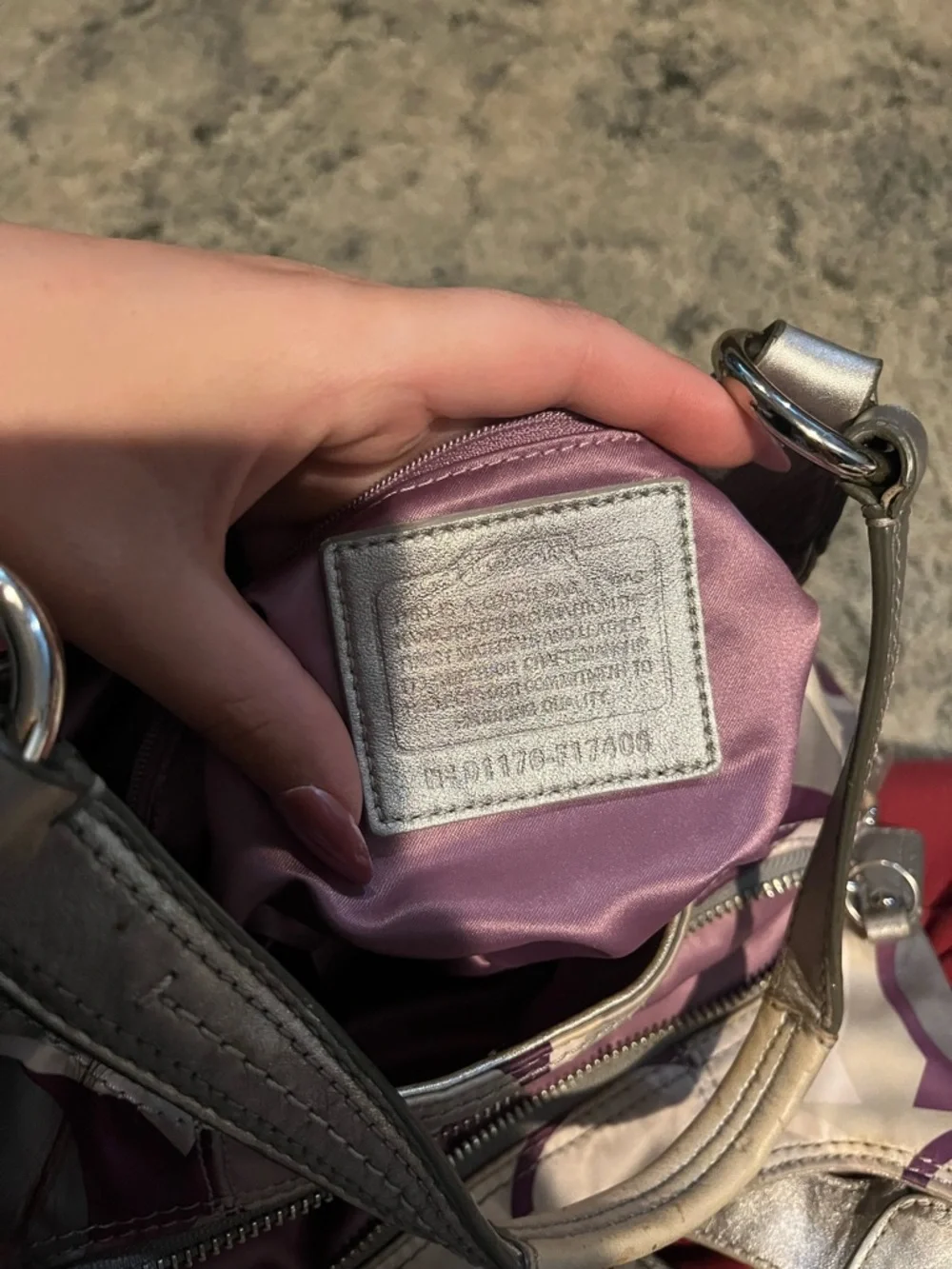 Coach Patterned Shoulder Bag - Picture 3 of 7